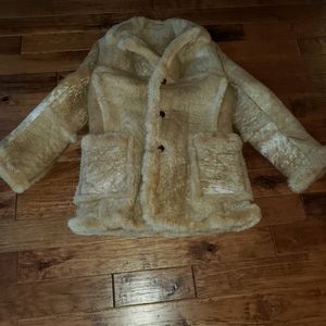 Beautiful  Vintage Sheepskin Winter Coat
